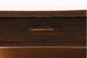アンティーク家具　和製アンティーク　昭和初期　天板ケヤキ材　レトロな雰囲気たっぷりな文机(ローテーブル、座卓、センターテーブル)(R-043476)