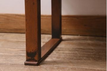 アンティーク家具　和製アンティーク　昭和初期　天板ケヤキ材　レトロな雰囲気たっぷりな文机(ローテーブル、座卓、センターテーブル)(R-043476)