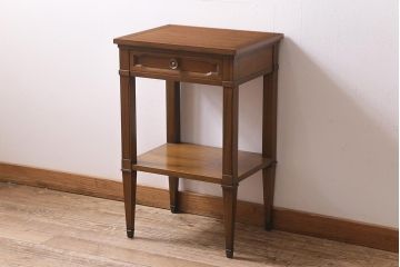 中古美品　DREXEL HERITAGE(ドレクセルヘリテイジ)　Triune(トライユン)シリーズ　クラシカルな佇まいが魅力の電話台(サイドテーブル)(定価約20万円)(R-043477)