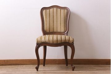 中古　DREXEL HERITAGE(ドレクセルヘリテイジ)　Et Cetera(エトセトラ)シリーズ　高級感漂うサイドチェア(ダイニングチェア)(定価約20万円)(R-043478)