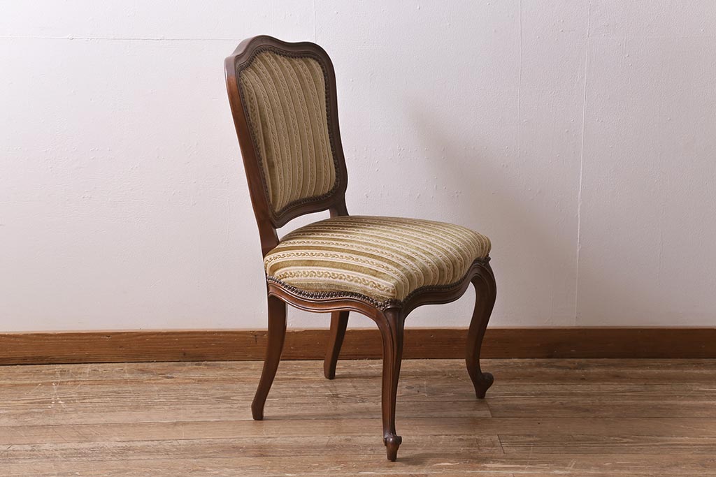 中古　DREXEL HERITAGE(ドレクセルヘリテイジ)　Et Cetera(エトセトラ)シリーズ　高級感漂うサイドチェア(ダイニングチェア)(定価約20万円)(R-043478)