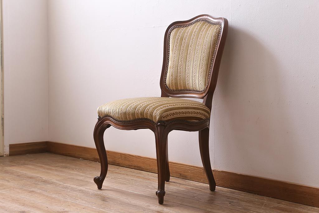 中古　DREXEL HERITAGE(ドレクセルヘリテイジ)　Et Cetera(エトセトラ)シリーズ　高級感漂うサイドチェア(ダイニングチェア)(定価約20万円)(R-043478)