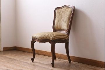 中古　DREXEL HERITAGE(ドレクセルヘリテイジ)　Et Cetera(エトセトラ)シリーズ　高級感漂うサイドチェア(ダイニングチェア)(定価約20万円)(R-043478)