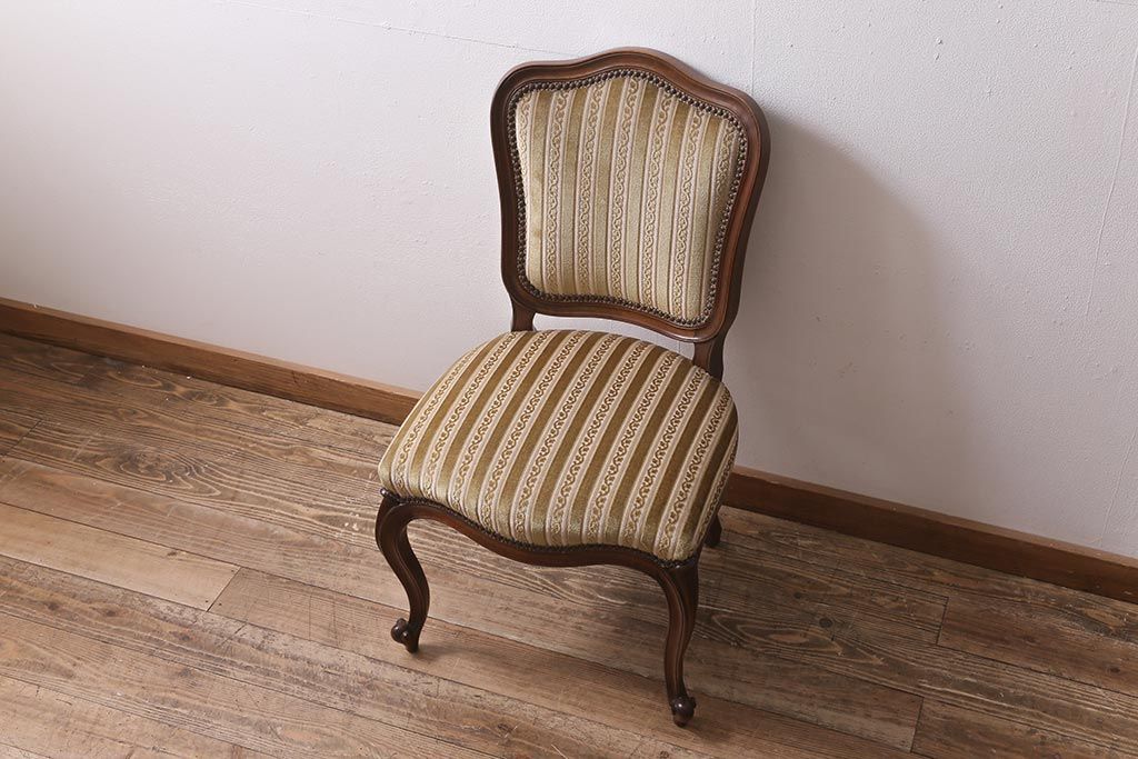 中古　DREXEL HERITAGE(ドレクセルヘリテイジ)　Et Cetera(エトセトラ)シリーズ　高級感漂うサイドチェア(ダイニングチェア)(定価約20万円)(R-043478)