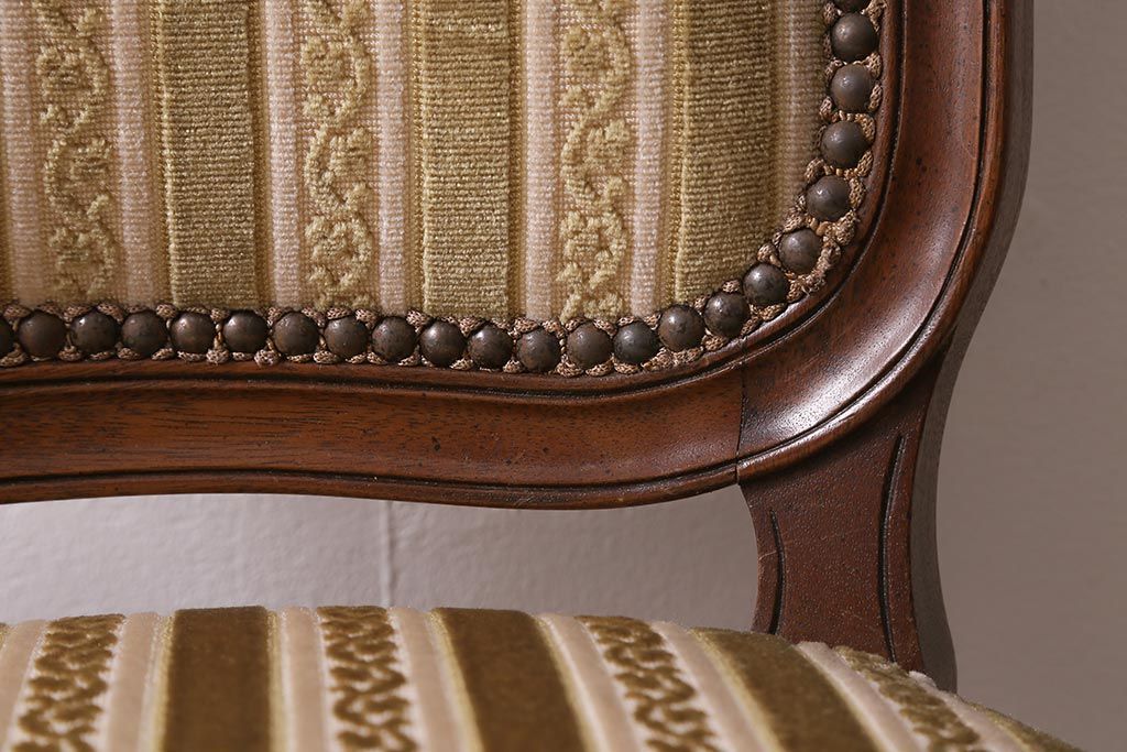 中古　DREXEL HERITAGE(ドレクセルヘリテイジ)　Et Cetera(エトセトラ)シリーズ　高級感漂うサイドチェア(ダイニングチェア)(定価約20万円)(R-043478)