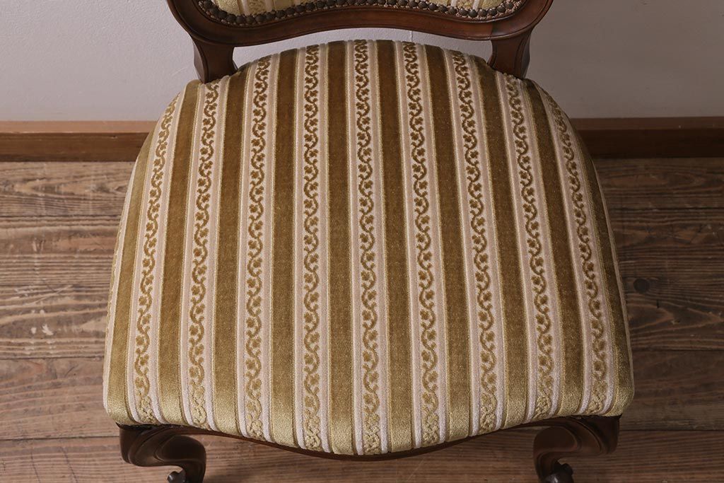 中古　DREXEL HERITAGE(ドレクセルヘリテイジ)　Et Cetera(エトセトラ)シリーズ　高級感漂うサイドチェア(ダイニングチェア)(定価約20万円)(R-043478)