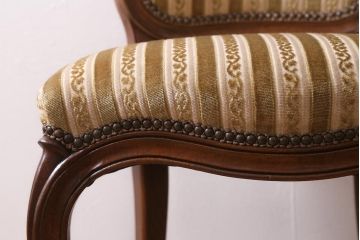 中古　DREXEL HERITAGE(ドレクセルヘリテイジ)　Et Cetera(エトセトラ)シリーズ　高級感漂うサイドチェア(ダイニングチェア)(定価約20万円)(R-043478)