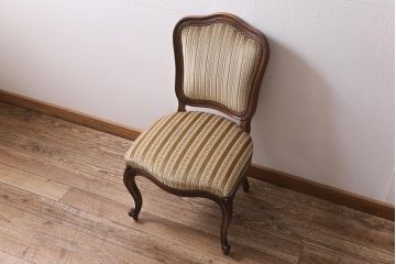 中古　DREXEL HERITAGE(ドレクセルヘリテイジ)　Et Cetera(エトセトラ)シリーズ　高級感漂うサイドチェア(ダイニングチェア)(定価約20万円)(R-043480)