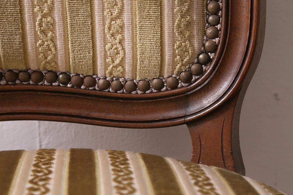 中古　DREXEL HERITAGE(ドレクセルヘリテイジ)　Et Cetera(エトセトラ)シリーズ　高級感漂うサイドチェア(ダイニングチェア)(定価約20万円)(R-043480)