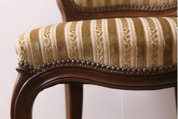 中古　DREXEL HERITAGE(ドレクセルヘリテイジ)　Et Cetera(エトセトラ)シリーズ　高級感漂うサイドチェア(ダイニングチェア)(定価約20万円)(R-043481)