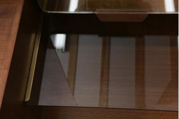 ヴィンテージ家具　北欧ビンテージ　G-PLAN(ジープラン)　BB(Black&Brass)シリーズ　希少!ユニセックスなデザインが魅力のドレッシングテーブル(姿見、ドレッサー、化粧台)(R-043482)