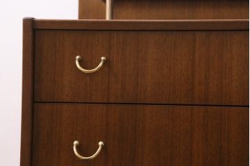 ヴィンテージ家具　北欧ビンテージ　G-PLAN(ジープラン)　BB(Black&Brass)シリーズ　希少!ユニセックスなデザインが魅力のドレッシングテーブル(姿見、ドレッサー、化粧台)(R-043482)