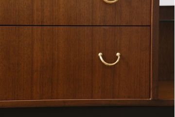ヴィンテージ家具　北欧ビンテージ　G-PLAN(ジープラン)　BB(Black&Brass)シリーズ　希少!ユニセックスなデザインが魅力のドレッシングテーブル(姿見、ドレッサー、化粧台)(R-043482)
