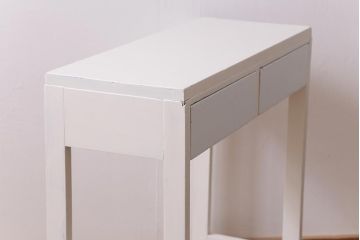 ペイント家具　昭和中期　ペイントカラーがお洒落なサイドテーブル(コンソールテーブル)(R-043483)