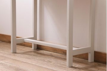 ペイント家具　昭和中期　ペイントカラーがお洒落なサイドテーブル(コンソールテーブル)(R-043483)