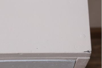 ペイント家具　昭和中期　ペイントカラーがお洒落なサイドテーブル(コンソールテーブル)(R-043483)