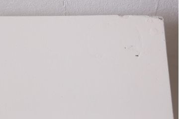 ペイント家具　昭和中期　ペイントカラーがお洒落なサイドテーブル(コンソールテーブル)(R-043483)