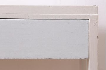 ペイント家具　昭和中期　ペイントカラーがお洒落なサイドテーブル(コンソールテーブル)(R-043483)