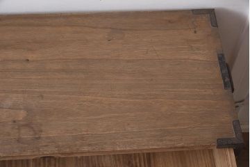 アンティーク家具　3段　新潟産　総桐材　シンプルな重ねの衣装箪笥(引き出し、桐箪笥、桐たんす)(R-043484)