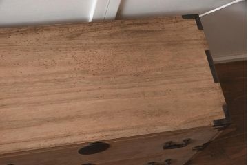 アンティーク家具　5杯　新潟産　総桐材　シンプルな重ねの衣装箪笥(引き出し、桐箪笥、桐たんす)(R-043486)