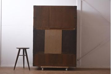 アンティーク家具　和製アンティーク　明治大正期 　三段重ね　希少な五丁引き!和の趣漂う箪笥(重ね箪笥、衣装箪笥、引き出し)(R-043489)