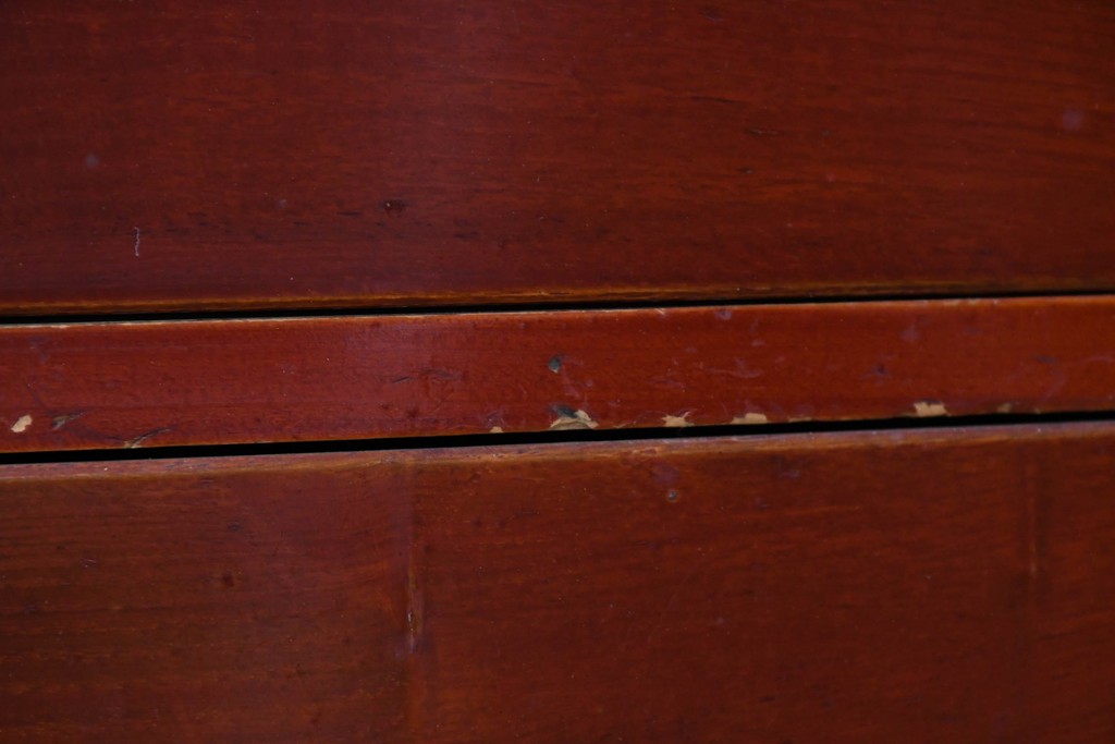 和製アンティーク　漆塗り　丸金具がアクセントの衣装箪笥　(R-043493)