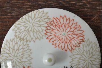 昭和期　古いノリタケ(日本陶器、日陶、則武、Noritake)　急須・湯呑み5客セット　箱付(湯のみ、茶器)(R-043510)