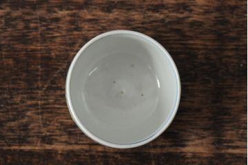 アンティーク雑貨　江戸期　古伊万里　丸福色絵猪口6個(酒器向付)(R-043511)