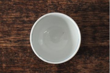 アンティーク雑貨　江戸期　古伊万里　丸福色絵猪口5個(酒器向付)(R-043512)