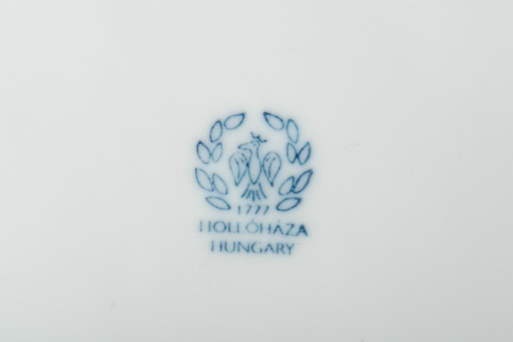 中古　ハンガリー　HOLLOHAZA(ホロハーザ)　Magnolia(マグノリア)　22.5cm　プレート5枚セット(皿、洋食器)(R-043513)