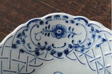 MEISSEN(マイセン)　ブルーオニオン　オーバルプレート　31cm(大皿、洋食器)(R-043520)