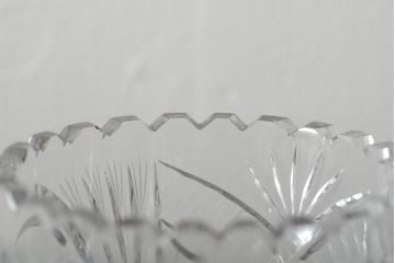 アンティーク雑貨　クリスタル　裸婦花瓶(ボヘミアガラス、花器、フラワーベース)(R-043521)