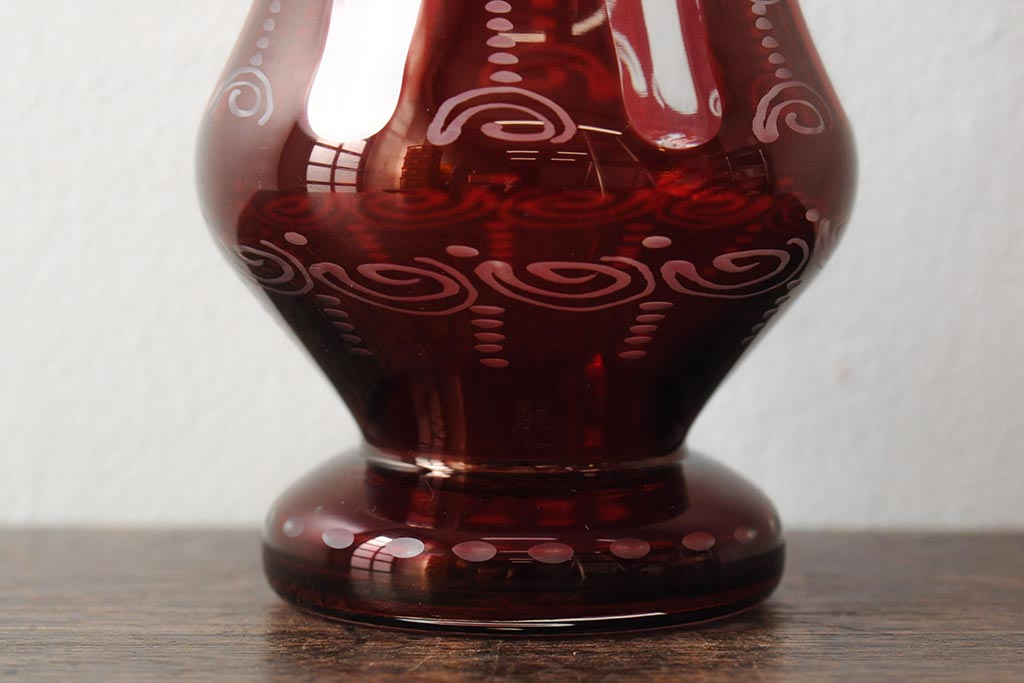 チェコ ボヘミアンガラスの花瓶 EGERMANN 金彩 未使用保管品 公式】アンティーク家具ラフジュ工房商品詳細ページEgermann