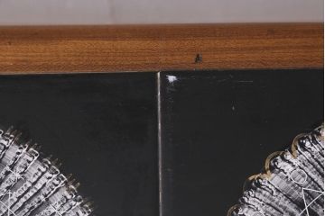 ヴィンテージ家具　北欧ビンテージ　チーク材　モダンなタイル天板のコーヒーテーブル(センターテーブル)(R-043529)