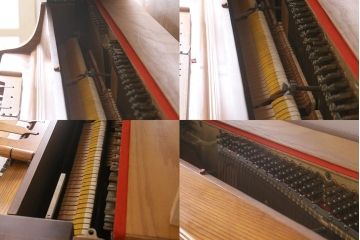 中古　アメリカ製　WURLTZER(ワーリッツァー) モデル2860　シリアル1737198　コンソールピアノ・スツールセット(定価約150〜200万円)(R-043532)