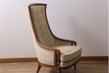 中古　DREXEL HERITAGE(ドレクセルヘリテイジ)　Upholstery(アップホルスタリー)　ハイバックチェア(ソファ)(定価約50万円)(R-043533)