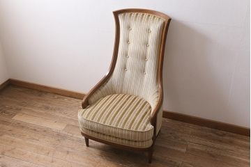 中古　DREXEL HERITAGE(ドレクセルヘリテイジ)　Upholstery(アップホルスタリー)　ハイバックチェア(ソファ)(定価約50万円)(R-043533)