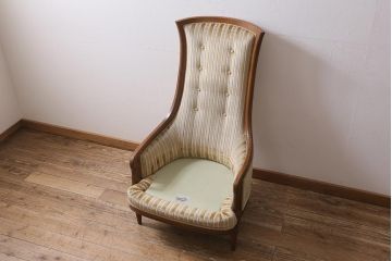 中古　DREXEL HERITAGE(ドレクセルヘリテイジ)　Upholstery(アップホルスタリー)　ハイバックチェア(ソファ)(定価約50万円)(R-043533)