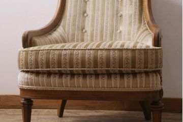 中古　DREXEL HERITAGE(ドレクセルヘリテイジ)　Upholstery(アップホルスタリー)　ローバックチェア(ソファ)(定価約45万円)(R-043534)