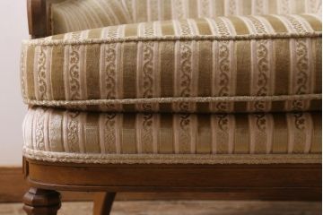 中古　DREXEL HERITAGE(ドレクセルヘリテイジ)　Upholstery(アップホルスタリー)　ローバックチェア(ソファ)(定価約45万円)(R-043534)
