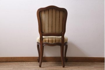 中古　DREXEL HERITAGE(ドレクセルヘリテイジ)　Et Cetera(エトセトラ)　高級感漂うサイドチェア(ダイニングチェア)(定価約20万円)(R-043537)