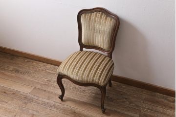 中古　DREXEL HERITAGE(ドレクセルヘリテイジ)　Et Cetera(エトセトラ)　高級感漂うサイドチェア(ダイニングチェア)(定価約20万円)(R-043538)