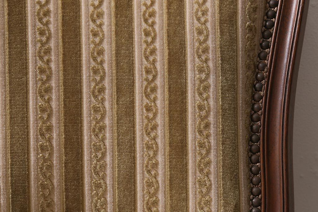 中古　DREXEL HERITAGE(ドレクセルヘリテイジ)　Et Cetera(エトセトラ)　高級感漂うサイドチェア(ダイニングチェア)(定価約20万円)(R-043538)