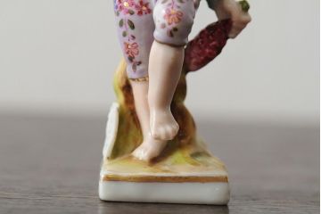 ドイツ?　フィギュリン4個セット　オクトーバーフェスト?　モーツァルト　他2体(陶器置物、オブジェ)(R-043543)