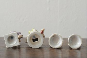 ドイツ?　フィギュリン4個セット　オクトーバーフェスト?　モーツァルト　他2体(陶器置物、オブジェ)(R-043543)