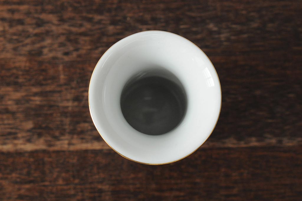 ハンガリー　HEREND(ヘレンド)　RO　ロスチャイルドバードと赤いラインが美しい花瓶2個セット(フラワーベース、西洋陶磁器)(R-043546)