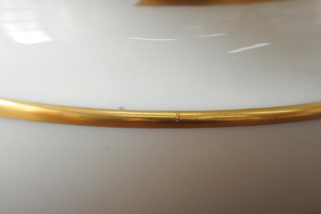 ハンガリー　HEREND(ヘレンド)　RO　ロスチャイルドバードと赤いラインが美しい花瓶2個セット(フラワーベース、西洋陶磁器)(R-043546)