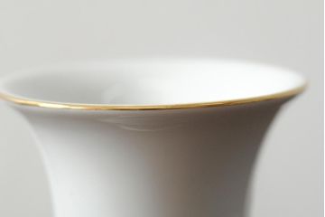 ハンガリー　HEREND(ヘレンド)　RO　ロスチャイルドバードと赤いラインが美しい花瓶2個セット(フラワーベース、西洋陶磁器)(R-043546)