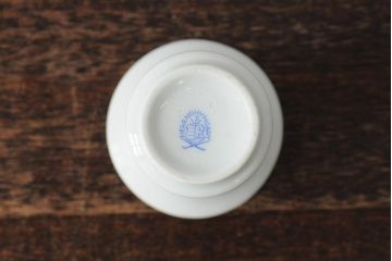 ハンガリー　HEREND(ヘレンド)　RO　ロスチャイルドバードと赤いラインが美しい花瓶2個セット(フラワーベース、西洋陶磁器)(R-043546)