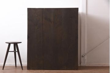 アンティーク家具　大正昭和初期　前面ケヤキ材　素敵な味わいのある松本箪笥(衣装箪笥、チェスト)(R-043551)